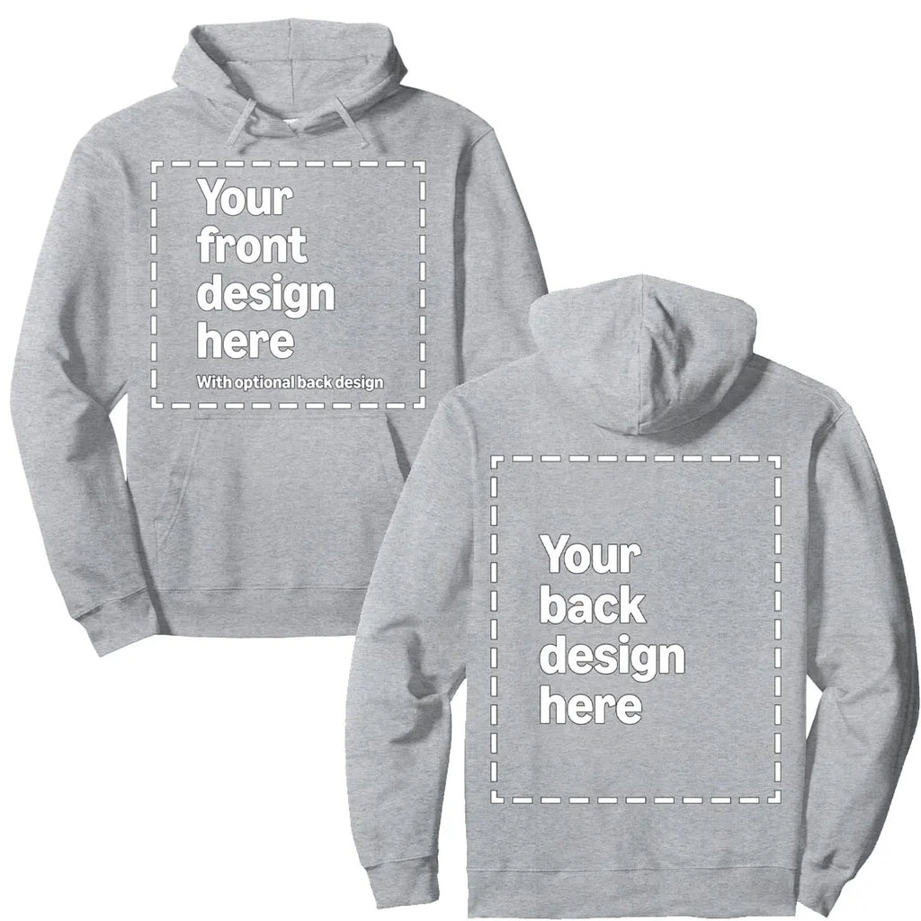 Custom Front & Back Print Hoodie with Your Image for Men and Women By Modify Merch on Demand Add Your Image or Text Hoodies