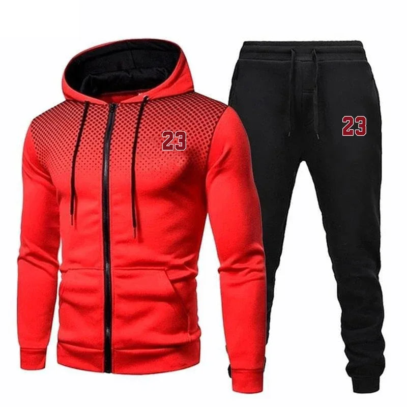 Men's Tracksuit Hooded Casual Hot Sale Single Piece Zipper Sweatshirt And Daily Single Sweatpants Comfort Outdoor Jogging Sports