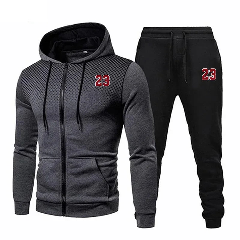 Men's Tracksuit Hooded Casual Hot Sale Single Piece Zipper Sweatshirt And Daily Single Sweatpants Comfort Outdoor Jogging Sports