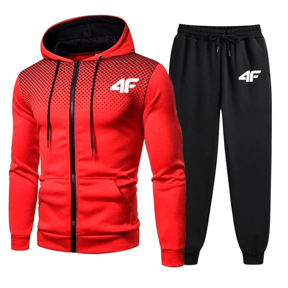 Men's Tracksuit Hooded Casual Hot Sale Single Piece Zipper Sweatshirt And Daily Single Sweatpants Comfort Outdoor Jogging Sports