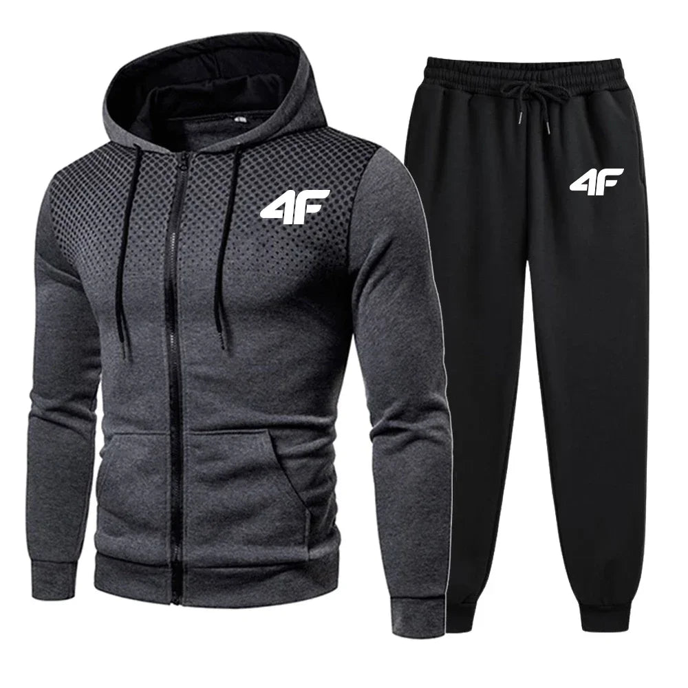 Men's Tracksuit Hooded Casual Hot Sale Single Piece Zipper Sweatshirt And Daily Single Sweatpants Comfort Outdoor Jogging Sports